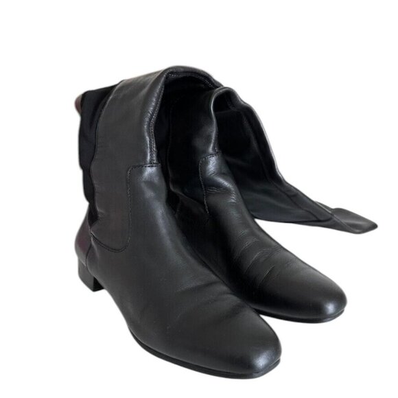 Louise Et Cie Andora OTK Boots Black Leather Stretch Louise et Cie 7M - Picture 4 of 14